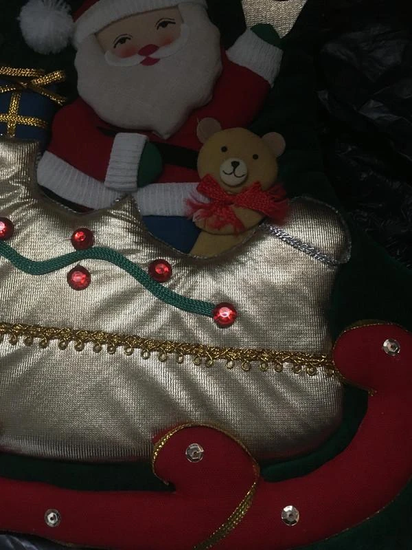 Bota / meia de natal de luxo com strass – photo 3